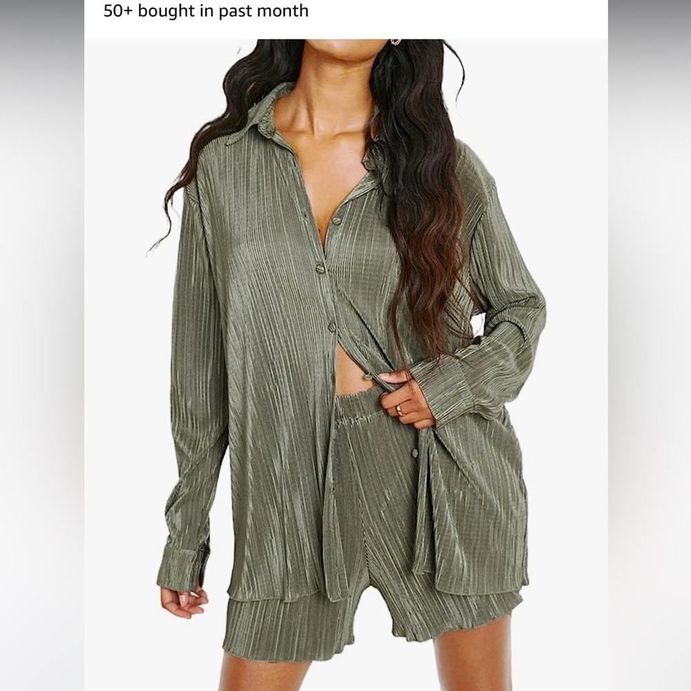 Green 2 piece matching set